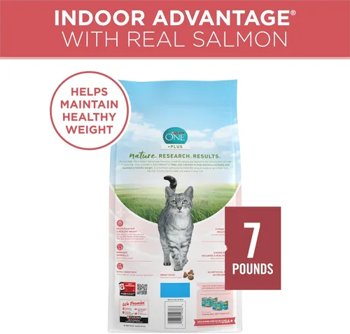 Vista 8 de Purina ONE Alimento Natural para Gatos Bajo en Grasa, Alimento Seco para Control de Peso en Interiores Alto en Proteína Más Ventaja para Interiores