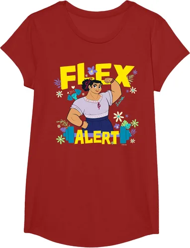 Vista 43 de Disney Encanto Luisa Madrigal Flex Alert Camiseta, Negro