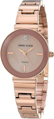 Vista 12 de Anne Klein Reloj de pulsera con esfera de diamante genuino para mujer