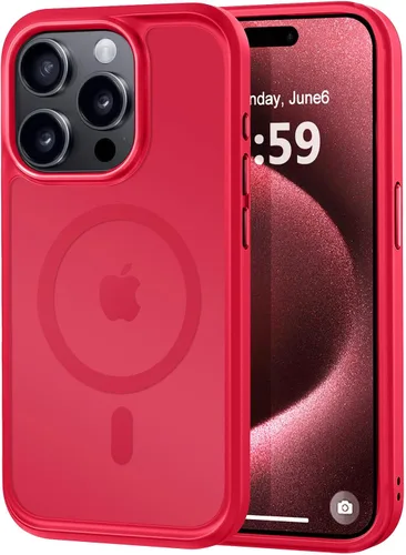 Vista 177 de MOCCA - Funda magnética resistente para iPhone XR de 6.1 pulgadas, compatible con MagSafe, funda con protección contra caídas de grado militar