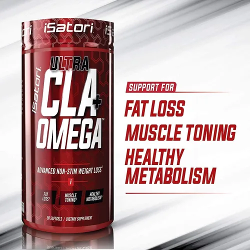 Vista 8 de iSatori L-Carnitina LS3 Limonada rosa de 1500 mg (32 porciones) y iSatori Ultra CLA (90 cápsulas blandas)