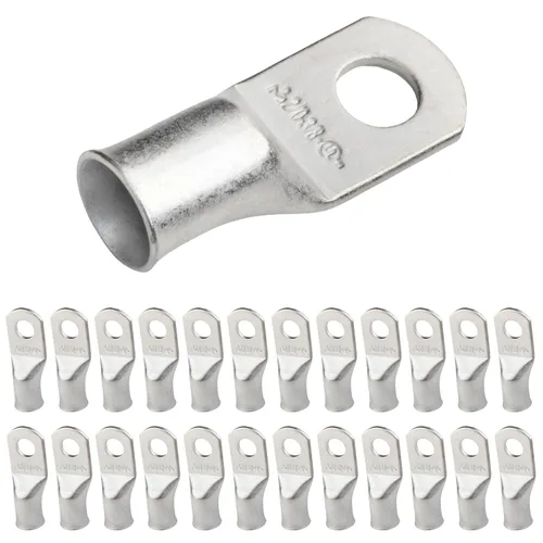Vista 93 de SELTERM 5 piezas terminales de cable de cobre estañado 1/0 AWG perno de 1/2", extremos de cable de batería, terminales de anillo, conectores