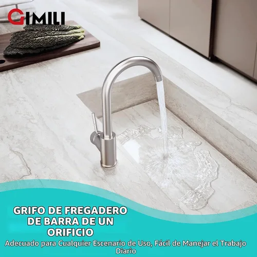 Vista 5 de Grifo de cocina Níquel cepillado