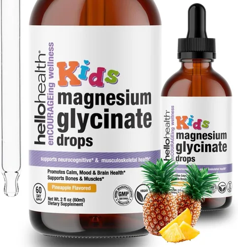 Vista 8 de Suplemento líquido de glicinato de magnesio para mujeres, hombres y niños, bisglicinato de magnesio para una calma natural, recuperación muscular