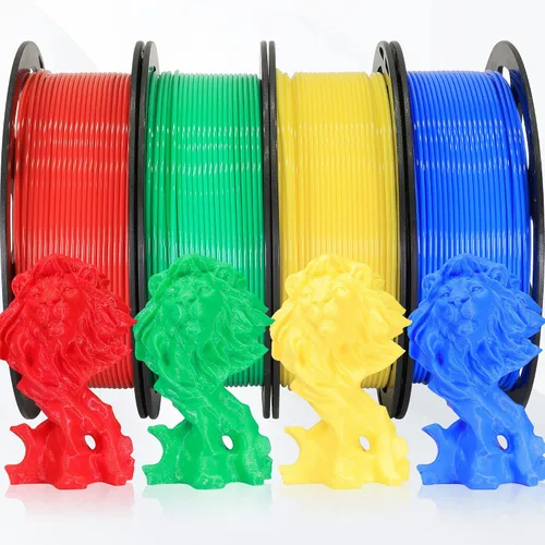 Vista 24 de Bblife - Filamento PLA multicolor de arcoíris, brillante, cambia rápidamente de color y tiene un efecto sedoso, material para impresión 3D, 2.2