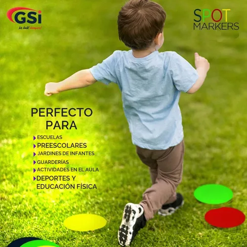 Vista 7 de GSi Non-Slip Floor Spot Markers for Sports, Therapy & Classroom
