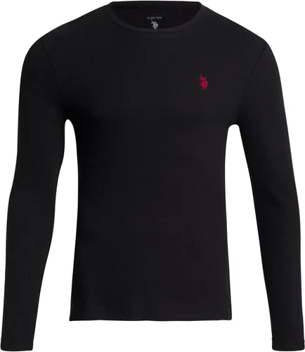 Vista 3 de U.S. Polo Assn. Men's Thermal Underwear Set - Base Layer Long Sleeve Waffle T-Shirt and Long John Pants