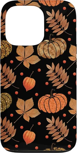 Vista 10 de Otoño hojas y calabazas patrón Halloween otoño regalos caso para iPhone 17