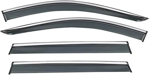 Vista 8 de Protector de lluvia adhesivo compatible con Toyota RAV4 2019-2025, protector de parabrisas de policarbonato, deflector de viento para ventana