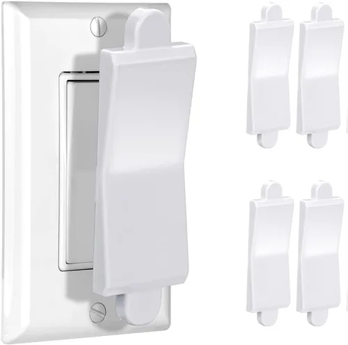 Vista 11 de PSZEZNZ - Cubierta protectora para interruptor de luz, cubiertas de salida de interruptor de luz para interruptores de pared modernos y planos