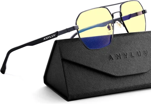 Vista 11 de ANYLUV Blue Light Glasses for Woman/Men, Blue Light Blocking Glasses Women Computer Gaming Glasses for Eye Protection