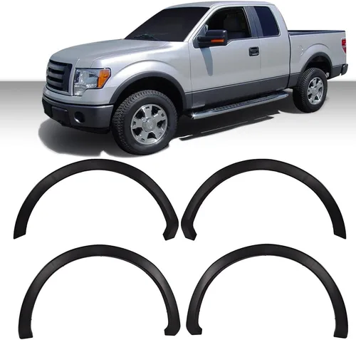 Vista 5 de G-PLUS Guardabarros 4 piezas compatibles con Ford F150 2009 2010 2011 2012 2013 2014 con 67.0"/78.8"/97.4 pulgadas de longitud de cama