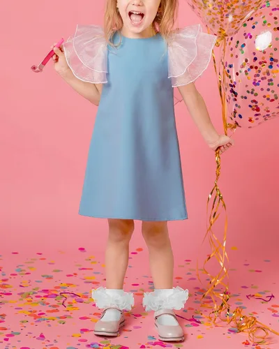 Vista 6 de Witwot Calcetines para niña pequeña con volantes grandes de encaje con volantes