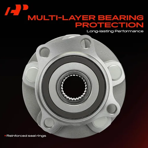 Vista 5 de A-Premium Rodamiento de rueda delantera y conjunto de cubo con 5 pernos Compatible con Subaru Forester 2014-2018, Impreza 2014-2019, Crosstrek