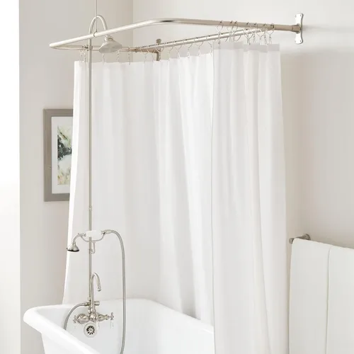 Vista 7 de Signature Hardware 483853 Paquete de Acabados para Duchas de Reacondicionamiento con Cabezal de Ducha de 4-7/8" y Kit de Conversión de Ducha de Mano