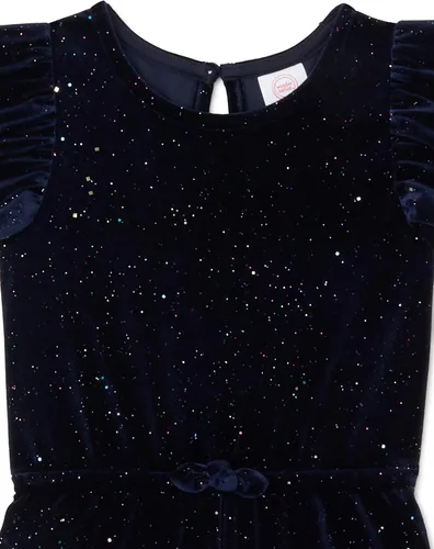 Vista 3 de Mono de terciopelo con rayas o azul Stardust para bebés y niños pequeños