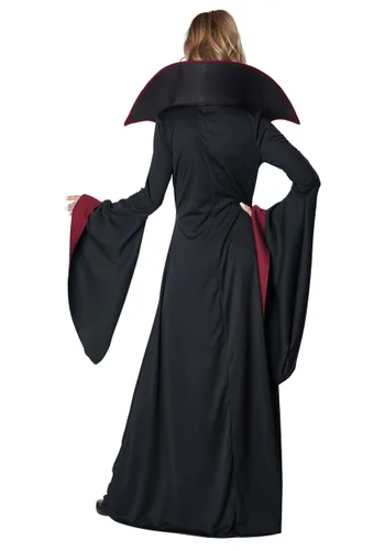 Vista 2 de Disfraz Real de Vampiresa para Mujer Multicolor
