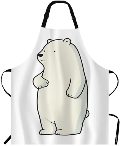 Vista 8 de Fox Tales - Delantal de cocina con babero para chef restaurante, limpieza del hogar, pintura, Multi-001