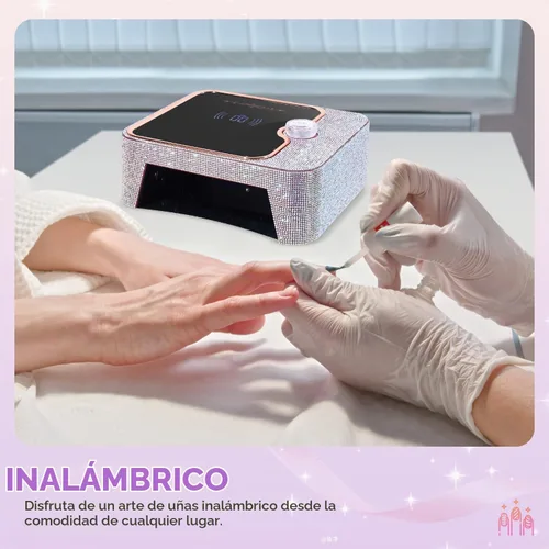 Vista 5 de Luz UV para uñas, lámpara UV recargable para uñas