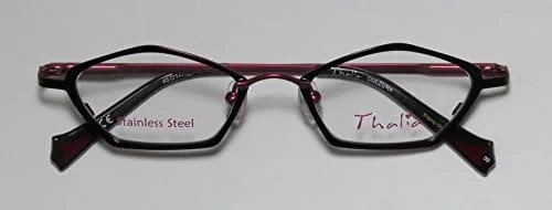 Vista 2 de Thalia Dulzura - Bisagras flexibles de acero inoxidable con borde completo, elegantes y modernos (43-17-125, negromagenta)
