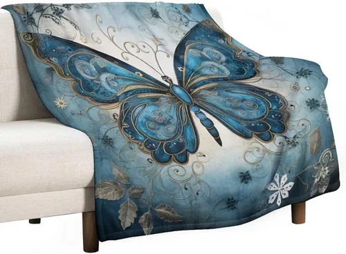 Vista 47 de Manta de gallo con encanto de campo, manta de forro polar de felpa de 30 x 40 pulgadas, manta de franela súper suave para decoración de sofá, cama