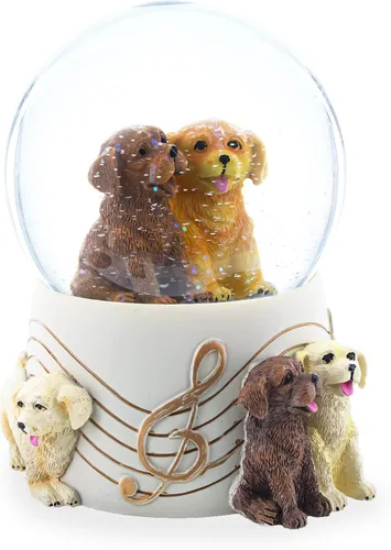 Vista 3 de Perros Fiesta Musical Agua Nieve Globo
