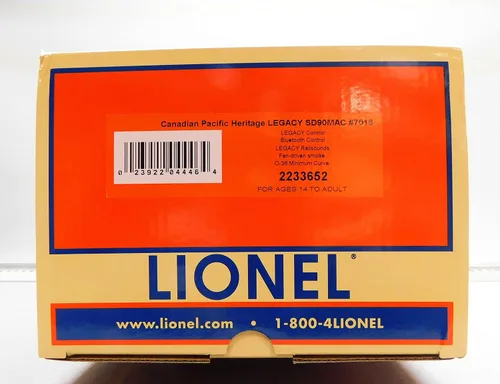 Vista 9 de Lionel Canadian Pacific Heritage Legacy SD90MAC Motor de locomotora diesel #7016 O Gauge
