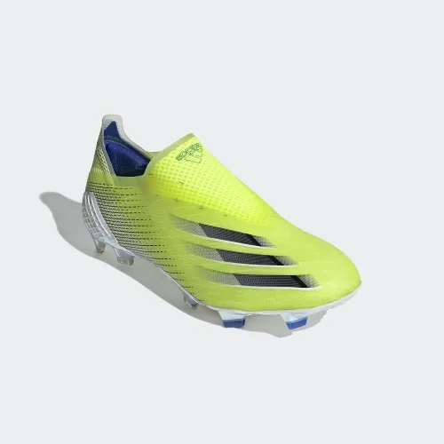 Vista 5 de adidas X Ghosted+ Firm Ground Cleat - Zapatillas de fútbol para hombre, color amarillo y negro