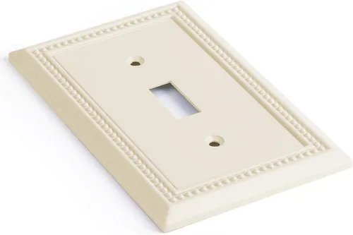 Vista 2 de Henne Bery Sunken Pearls - placa decorativa de pared, placa decorativa de pared, tapa de salida de la placa del interruptor, aleación de zinc sólida