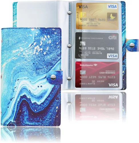 Vista 32 de lizimandu Libro Tarjetero para Tarjetas de Visita, Estuche Libro de Tarjetas de Visita de Cuero PU, Carpeta Organizadora para Tarjetas