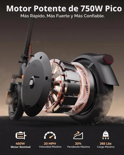 Vista 3 de Electric Scooter 45/28Miles Long Range Up to 20MPH