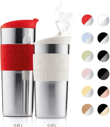 Vista 7 de Bodum 11068-01 - Taza de viaje al vacío, 0.35 L, tamaño pequeño, color negro, 1 unidad (paquete de 1)
