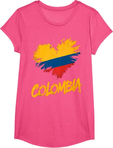 Vista 13 de Camiseta con la bandera del corazón de Colombia