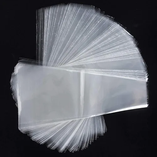 Vista 7 de ccHuDE Bolsas de celofán transparente para ramo de flores, 100 unidades, bolsas de celofán transparente, bolsas de embalaje de rosas para el día