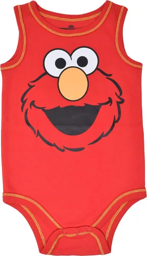 Vista 5 de Sesame Street Paquete de 5 mamelucos sin mangas para bebé niño y niña