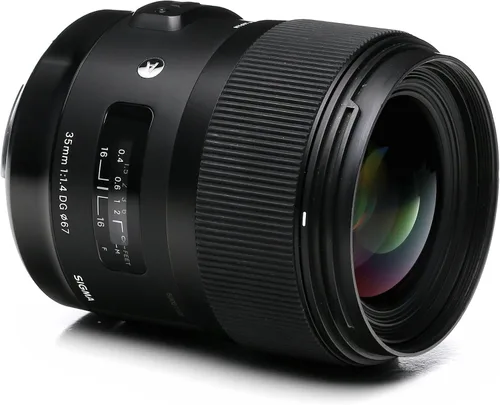 Vista 2 de Sigma 1.378 in f/1.4 DG HSM Art Lens (para cámara Nikon DSLR) El paquete incluye accesorios del fabricante + kit de filtro de 3 PC + tapa de lente +