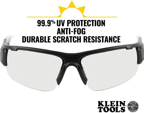 Vista 3 de KLEIN TOOLS Safety Glasses, Professional PPE Protective Eyewear with Semi Frame