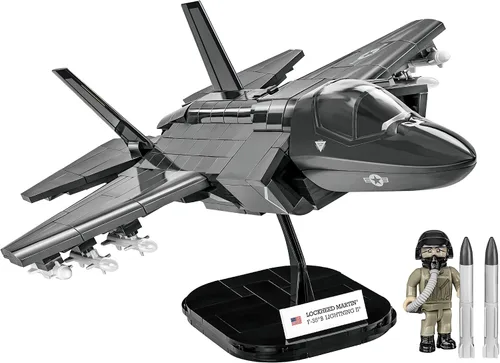 Vista 4 de COBI Avión Jet F-35B Lightning II de las Fuerzas Armadas, plateado