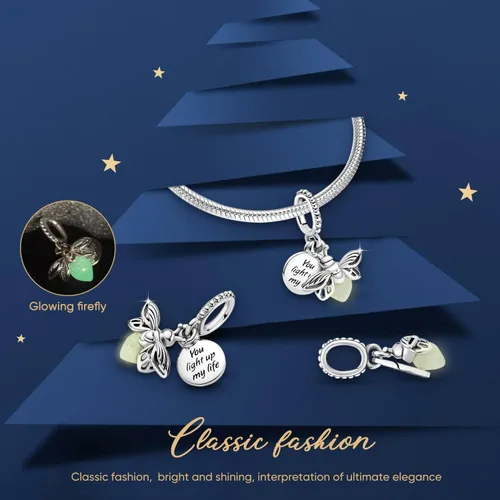 Vista 3 de LENDPLEX 925 Sterling Silver Charms Beads Fit for Pandora Bracelets Pendants Necklace and DIY Jewelry Gifts for Women Girls.
