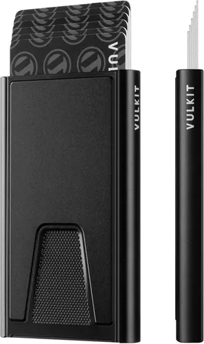 Vista 21 de VULKIT Cartera delgada minimalista para tarjetas VC500 VC500C, Rosado, Minimalista