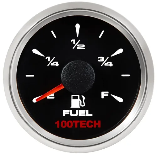 Vista 9 de 100TECH Medidor de Combustible 0-30 ohms Medidor de Nivel de Combustible Marino Impermeable 52mm 2-1/16"" Medidor de Combustible Diesel