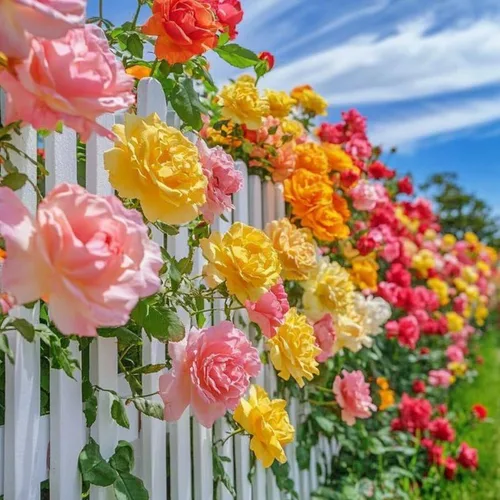 Vista 5 de Rosas trepadoras aleatorias para jardín, plantas de rosas fragantes y resistentes para plantar al aire libre, sin maceta, planta de inicio de 5 a 9
