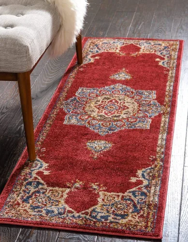 Vista 18 de Único Loom - Alfombra de la colección Utopia con estampado botánico vintage, tonos cálidos