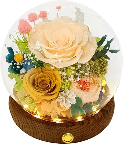 Vista 9 de Valley of Rain & Forest Flores reales de larga duración, regalo floral único para que envíes amor para todas las ocasiones, para decoración de Rosa