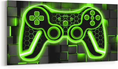 Vista 8 de Feelyou Lienzo decorativo para pared, control de juegos, oficina, pósteres para adultos, regalos de juegos, arte de pared para el baño, arte
