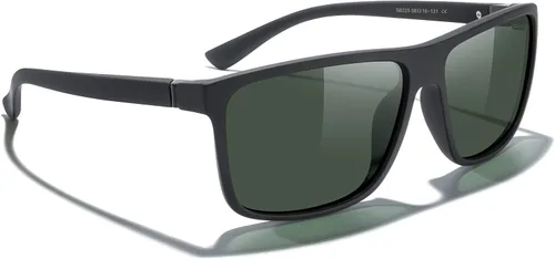 Vista 5 de MERRY'S - Gafas de sol deportivas rectangulares, lentes polarizados con protección UV400, para hombres y mujeres, gafas para ciclismo, conducción