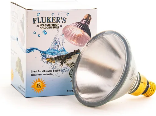 Vista 7 de Fluker's Bombilla halógena resistente a salpicaduras para todos los animales terrarios a base de agua, 50 W
