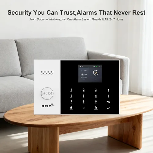 Vista 2 de Sistemas de alarma para el hogar LWOHSI con sensores de puerta y movimiento