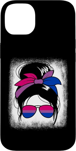 Vista 15 de iPhone 16 Bisexual Messy Bun Bi Sexual Women's Bisexual Case