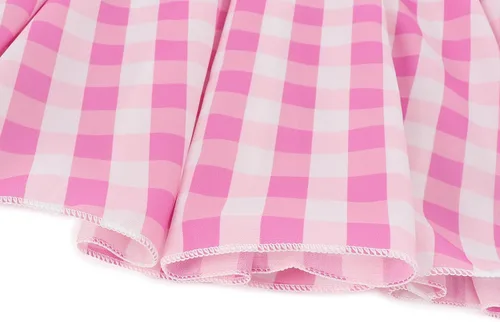 Vista 7 de Sukyfecde Disfraz de princesa rosa de la película 2023 para niñas, traje de Halloween con accesorios de 2 a 12 años